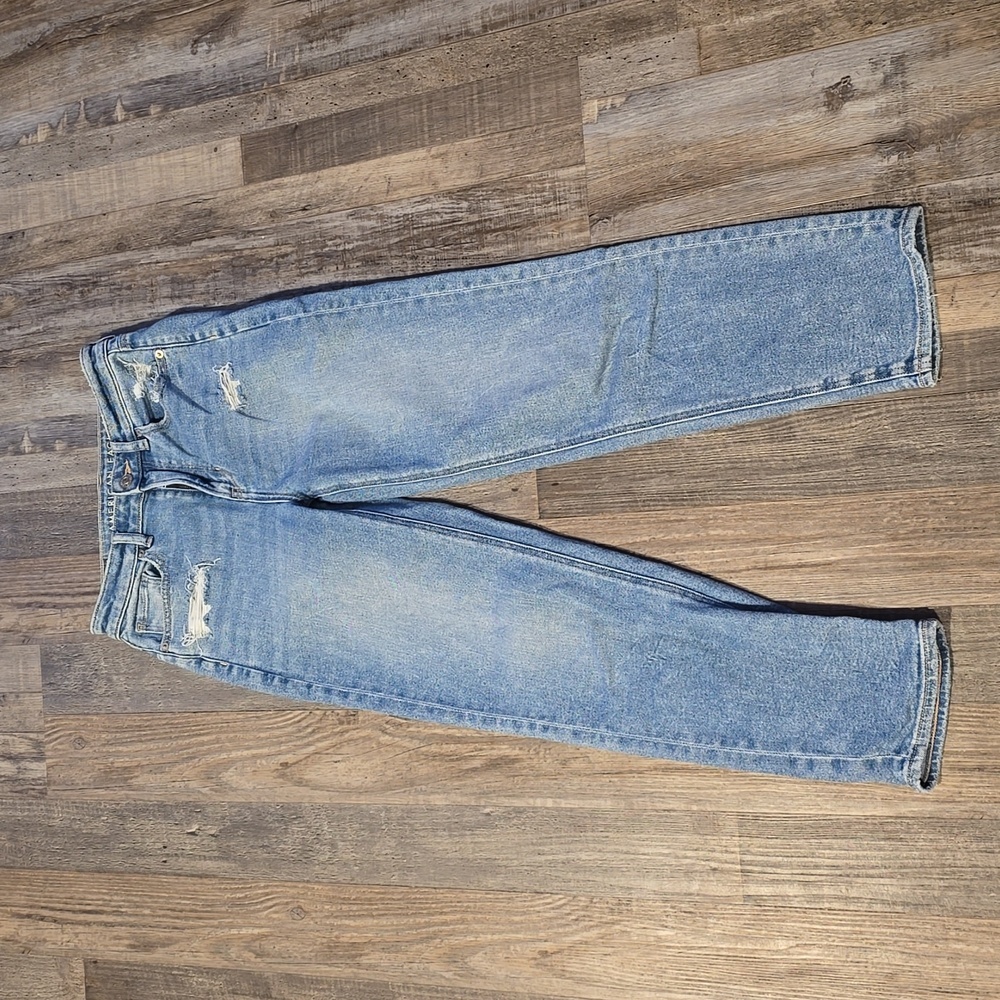 AMERICAN‎ EAGLE | Mom Straight Leg Denim Jeans | Size 0​